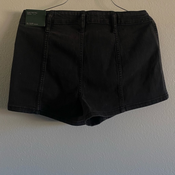 Wild Fable High Rise Shorts Black Denim 6 - Picture 3 of 4